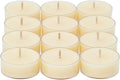 PartyLite Set of 12 Tea Lights Candles, Lemongrass & Thyme Scent, Aromatherapy Scented Candles Gift Set, Up to 4 to 6 Hours Burn Time