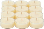 PartyLite Set of 12 Tea Lights Candles, Lemongrass & Thyme Scent, Aromatherapy Scented Candles Gift Set, Up to 4 to 6 Hours Burn Time