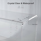 21" Acrylic Shower Stool with Storage Shelf - Waterproof Bath Bench for Spa & Shower, Heavy-Duty Seating (Holds 400lbs) - Ideal for Shaving Legs & Organizing Items