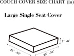 Sofa Covers Couch Covers for Sofa Pet Friendly Couch Cushion Covers Universal Sofa Covers Washable Stretch Slipcovers for Sectional Sofa (Texture Brown, Large Single Seat Cover)