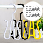 10 Pack Shoe Organizer Rack Double Hooks Plastic Hangers for Slippers and Shoes Space-Saving Hanging for Closet Door