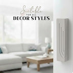SURI Mezuzah for Door – 4 Inch Gray Concrete Mezuza Case with Printed Scroll, Self-Stick Adhesive, Fits a 3 Inch Scroll, Gift Box Included