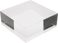 Plymor Clear Polished Acrylic Square Display Block, 2" H x 5" W x 5" D