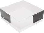 Plymor Clear Polished Acrylic Square Display Block, 2" H x 5" W x 5" D