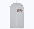 47-Inch Garment Bags Covers,Hanging Clothes Bag, Suit Cover Bags with Clear Window for Hanging Closet Clothes Storage and Travel (Gray-47Inch)
