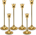 Candlestick Holders, Taper Candle Holders Brass Gold Candlestick Holder Candle Stick Holders kit Classic Decorative Candle Stick for Christmas, Fireplace Wedding Party Dinner Tables Décor