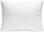 Down and Feathers Pillows Queen Size - Premium Soft Pillow Authentic Canadian White Goose Down 80% Feather 20% Down w/100% Cotton Cover for Comfort Luxury Experience - Fluffy & Easy Wash