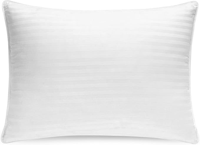 Down and Feathers Pillows Queen Size - Premium Soft Pillow Authentic Canadian White Goose Down 80% Feather 20% Down w/100% Cotton Cover for Comfort Luxury Experience - Fluffy & Easy Wash