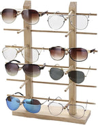 Multi Layers Wood Sunglass Display Rack Shelf Eyeglasses Show Stand Jewelry Holder for Pairs Glasses Showcase
