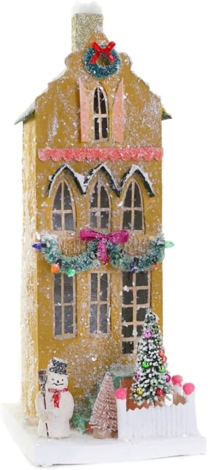 Cody Foster & Co Mustard Townhouse Christmas Village Building HOU-340