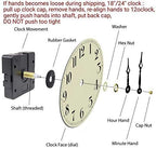 Oldtown Farmhouse Metal & Solid Wood Noiseless Wall Clock (Dark Brown, 24-inch)