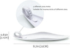 9" Length Incense Stick Holder with 3 Holes, White Porcelain Incense Tray Ash Cather for Spa, Meditation Room, Yoga, Home, Office (White)