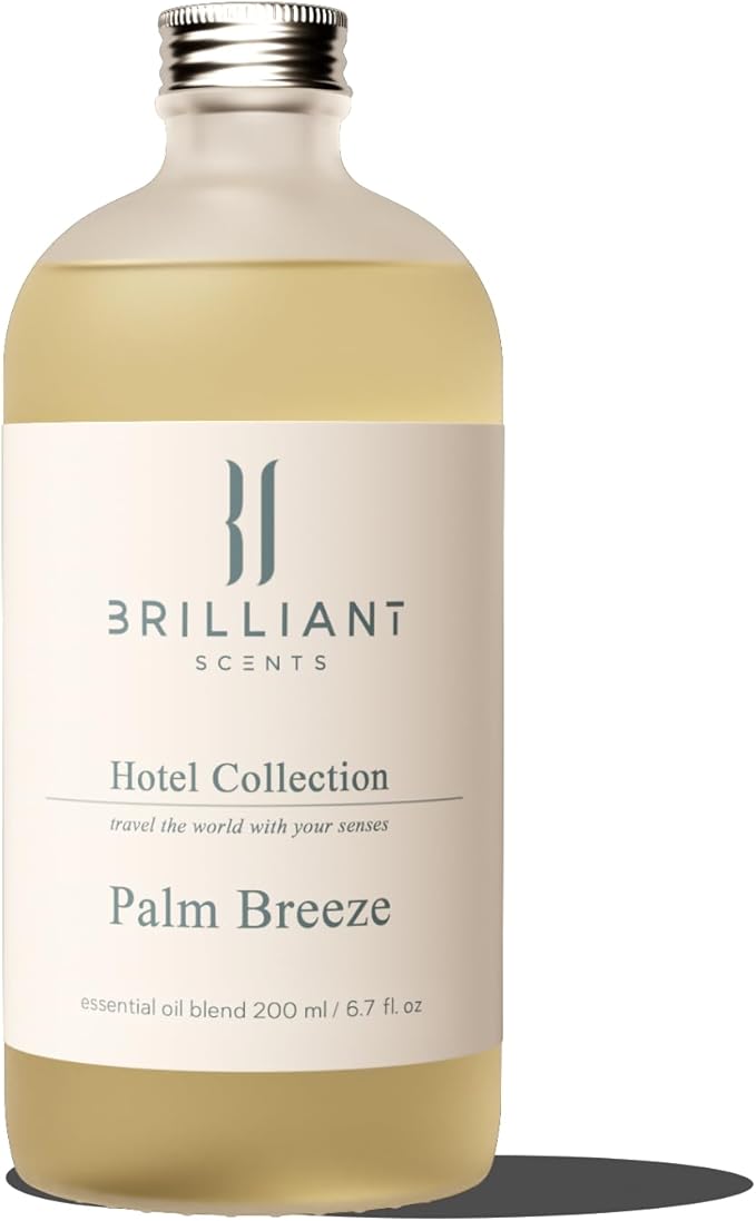Brilliant Scents Palm Breeze Scent | Lemongrass, Orange, Warm Ocean Breeze | Luxury Home & Business Scent | Fragrance Oil | 200ML