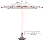 Giantex 18" Round Umbrella Base Stand 23Lbs Cast Iron Market Patio Outdoor Deck Porch Lawn Garden Heavy Duty Patio Umbrella Base Stand