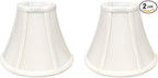 Royal Designs, Inc. BSO-704UT-8WH-2 True Bell Basic Lamp Shade with UNO Fitter, 4 x 8 x 6.5, White, 2-Pack