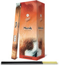 Flute Musk Scented Incense Sticks| 9" Inch Agarbatti Sticks with 40 Mins Burning time | Pleasant Vibrant Musk Fragrance for Relaxation and De-Stressing | 8 Sticks/Pack, 25 Packs/Box, 200 Sticks