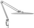 LED Desk Lamp with Clamp, Dimming Task Lamp for Reading Desktop Office Workbench Table Architect Sewing Study Home Craft, 117PCS LEDs, 2200 Lumens 20 Inch Metal Swivel Arm Work Lamp (Silver)