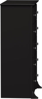 Prepac Sonoma Superior 5-Drawer Dresser for Bedroom - Spacious and Stylish Chest of Drawers, Measuring 17.75"D x 31.5"W x 44.75"H, In Black Finish