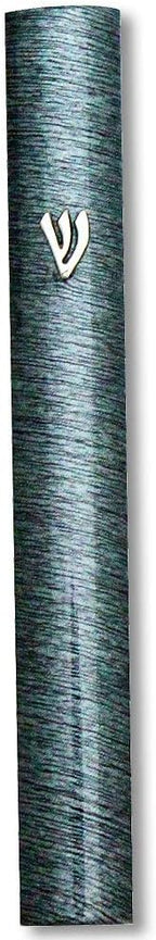 My Daily Styles Metal Blue Green Gray Silver-Tone Classic Mezuzah Case, 5"