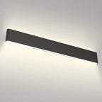 Aipsun 43.3in/40W Modern Black Vanity Light Fixtures LED Bathroom Wall Light Up and Down Bathroom Lighting Fixtures Neutral White 4000K