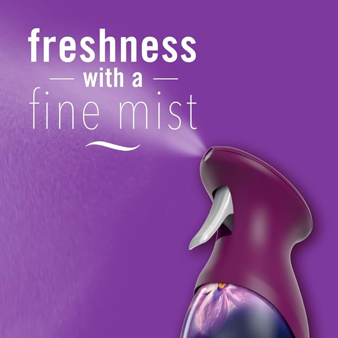 Febreze Air Mist Air Freshener Spray, Odor-Fighting Room Spray, Air Fresheners for Home and Bathroom and Kitchen, Aerosol Can, Downy Calm Scent, 8.8oz (Pack of 3)