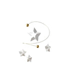 Starry Night 4 Mobile with 4 Hanging Stars - f163a - 10 inches - Handmade in Denmark by Flensted