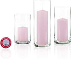 yummi Set of 36 Slim Pillars and Cylinder Vases - Blush