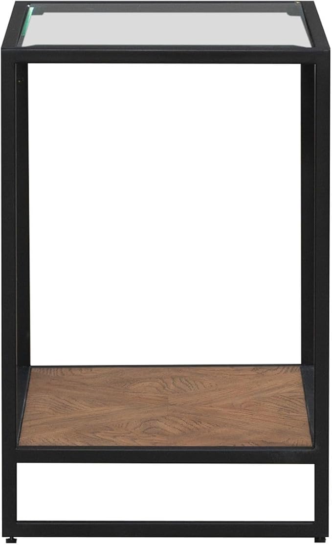 Liberty Furniture Bedford Chairside Table for Living Room - Weathered Oak