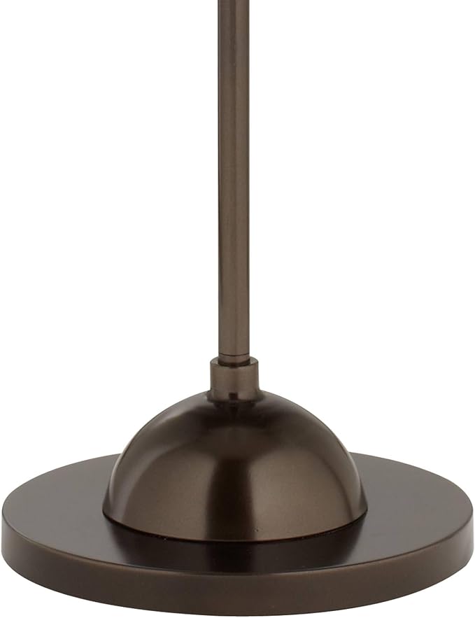 Swell Bronze Club Floor Lamp with Print Shade