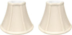 Royal Designs, Inc. BSO-704UT-8BG-2 True Bell Basic Lamp Shade with UNO Fitter, 4 x 8 x 6.5, Beige, 2-Pack