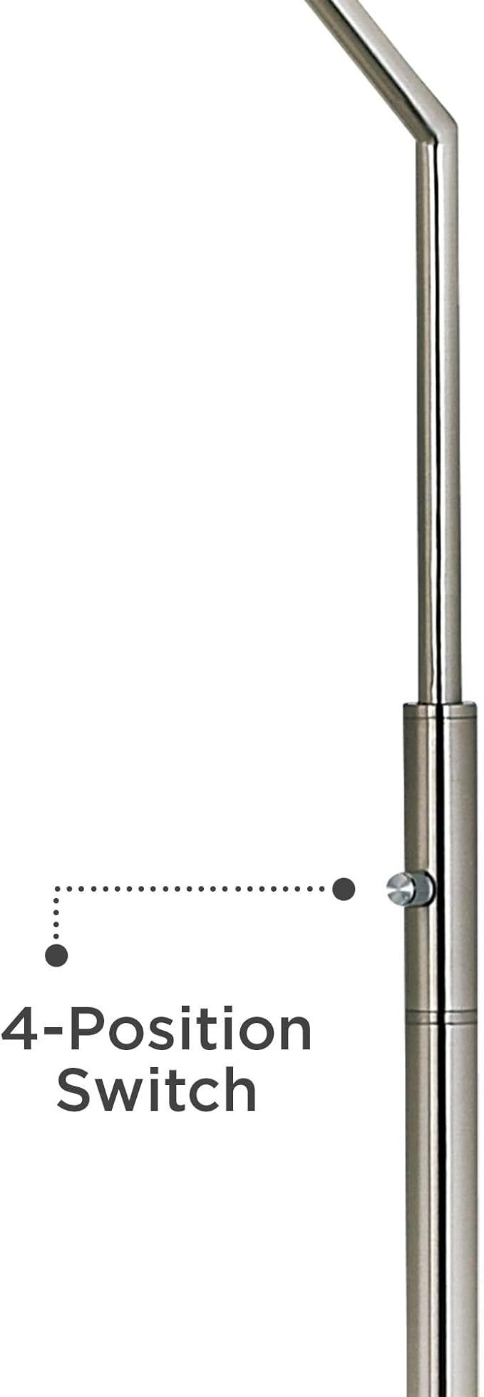 Colored Terrazzo Giclee Print Shade Arc Floor Lamp
