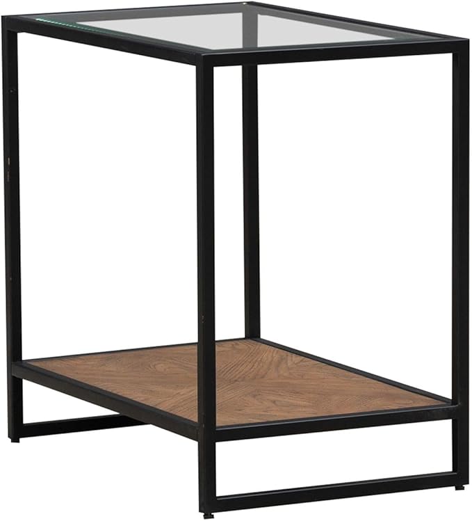 Liberty Furniture Bedford Chairside Table for Living Room - Weathered Oak