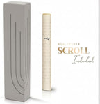 SURI Mezuzah for Door – 6 Inch Gray Concrete Mezuza Case with Printed Scroll, Self-Stick Adhesive, Fits a 5 Inch Scroll, Gift Box Included