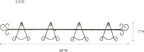 Touch of Class Galla Horizontal Plate Rack - Antique Bronze - Four Plates