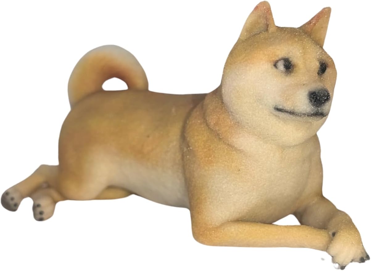 Dogecoin Crypto - Shiba Inu Figurine – 3D Printed Crypto Dog Mascot – Doge Collectible for Crypto Fans & Traders