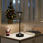 Cordless Table Lamp Rechargeable - 6000mAh LED Battery Operated Table Light - Portable Touch Dimmable Outdoor Waterproof Table Lamps for Patio Restaurant Dining (Black)