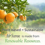 Air Scense Air Freshener Deodorizer Room Spray for Bathroom & Home, Essential Oils, Natural Orange - 7 fl oz (12 Pack)