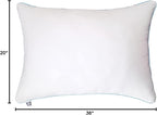 SEALY Perfect Temp Bed Pillows, Plush 100% Cotton Cover, Soft, Breathable, Temperature Balancing, Moisture Wicking, Hypoallergenic EverFluff Fiberfill, Machine Washable, King, White- 2 Pack