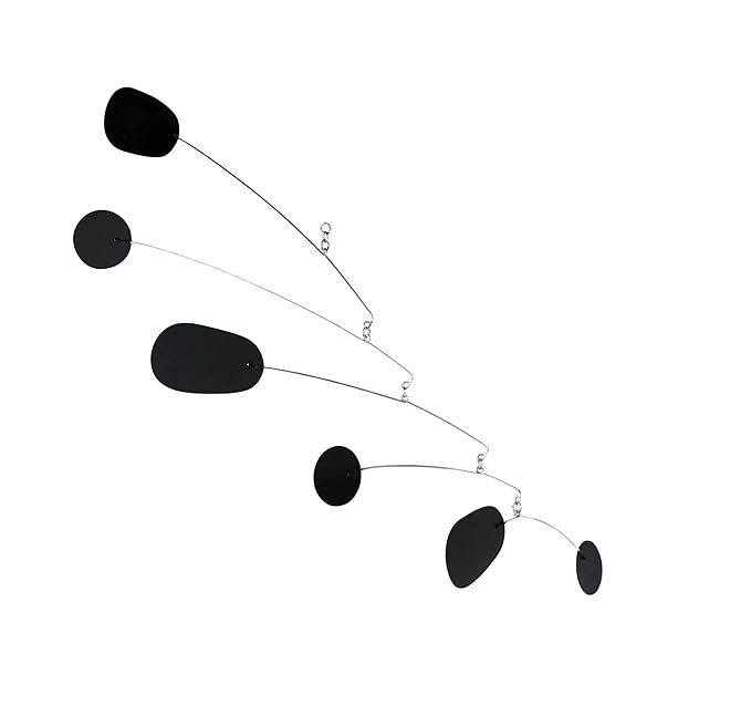 Bl(Ink) - Hanging Art Mobile in Black | Midcentury Modern | Handmade in Portland, OR, by Mark Leary
