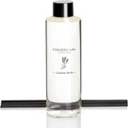 Chloefu LAN Lavender Reéd Diffuser Refill 200ml/6.76 fl oz Natural Essential Lavender Scented Oil - Best for Aromatherapy, SPA and Home, 0% Alcohol, Fresh & Long Lasting, Free Set of Diffuser Sticks