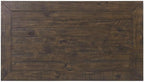 Martin Svensson Home Solid Wood Coffee Table, Black with Brown Top