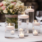 80 Pack 2 inch White Floating Candles Unscented Floating Candle for Centerpieces 5-6 Hours Burning 2” Floating Candle Bulk for Wedding Christmas