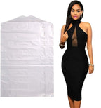 100 Pack Garment Bag Transparent Clothing Dust Cover Dustproof Hanging Clothes Suit Dress Jacket Cover for Dry Cleaner Home Storage Travel Clothes Storage Closet 23.6 x 47.2 inches