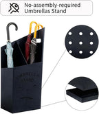 Detachable Base Umbrella Stand - Elegant Raindrop Design, Water Collection Tray, Gold/Black Finish, Durable Home & Office Organizer