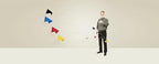 Large Mirage Hanging Mobile - 72 Inches - Beech Wood and High Quality Plastic - Handmade in Denmark by Flensted