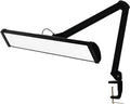 LED Architect Desk Lamp with Clamp, Metal Swing Arm 4500 Lumens Dimming Office Table Lamp for Task Work Drafting Reading Desktop, 342PCS Bright LEDs, 50W Workbench Lamp(Black)