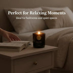Scented Luxury Candle-Amber Allure-Aromatherapy Jar Candles for Relaxation & Sleep -7 oz- 45 Hours Clean Burn-Hand-Cast -100% Natural Soy Wax -Ideal Gifts