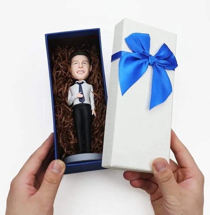 ZhenXinMW Custom Bobblehead – Personalized Funny Doll, Unique Handmade Gift for Birthday, Office, Friends & Family