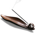 9" Length Incense Stick Holder with 3 Holes, Ceramic Incense Ash Cather for Counters, Meditation Room, Yoga, Home, Office (Brown)