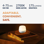Newhouse Lighting Coco, White 2700K Dimmable Cordless USB-C Rechargeable Table Lamp NHTL-CO-WH, Cordless Desk Lamp for Living Room, Bedroom, Coffee Table, and Other Cozy Home Decor